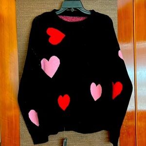 C Cline woman sweater, small Hearts new soft